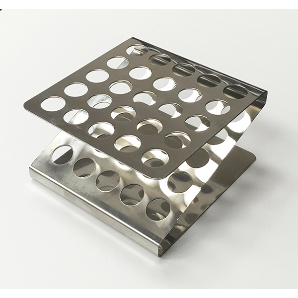 TEST TUBE RACK, STAINLESS STEEL